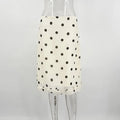 Glorol - High Waist A-Line See Through Polka Dot Skirt