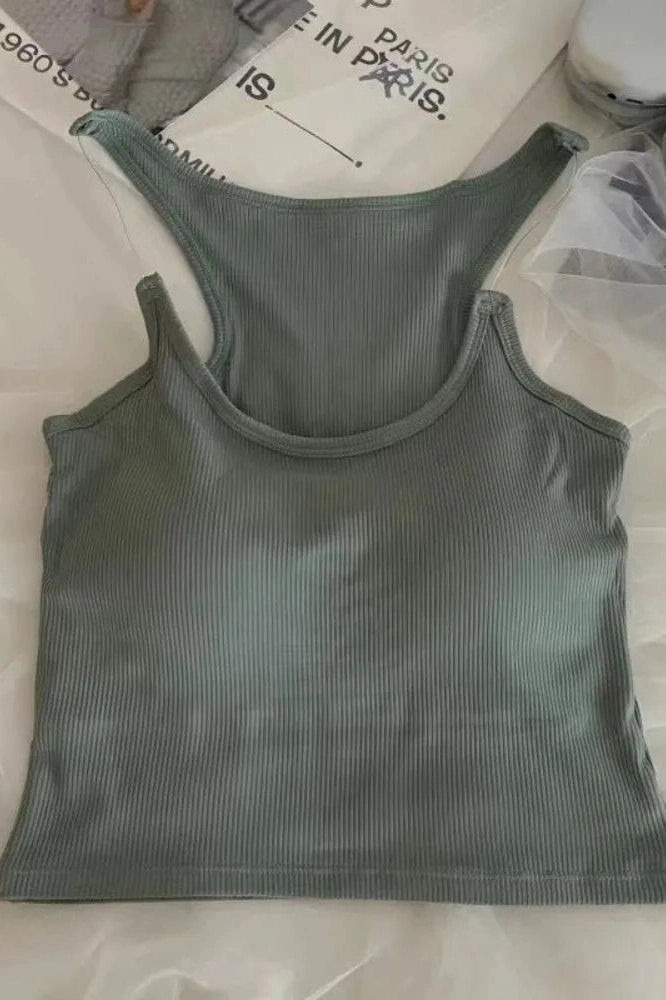 Glorol - Sleeveless Open Shoulder Top