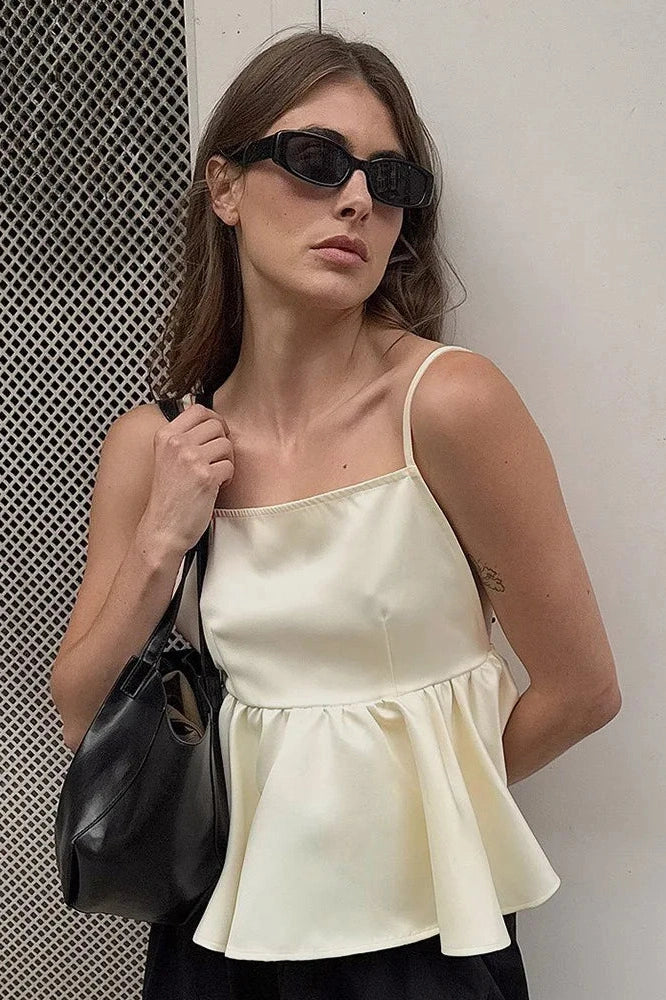 Glorol - Backless Strap Sleeveless Top