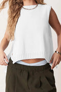 Glorol - Sleeveless Tie-Up Loose Fit Top