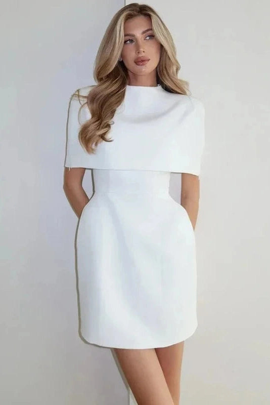 Glorol - Elegant Sleeveless Round-Neck Mini Dress