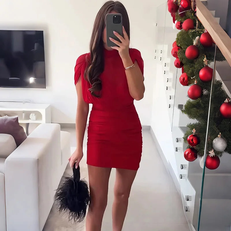 Glorol - See Through Patchwork Sleeveless Mini Dress