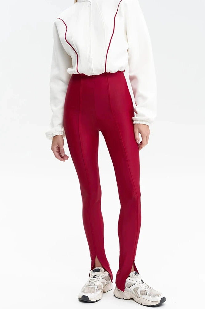 Glorol - Long Sleeve Patchwork Turtleneck Jumpsuit