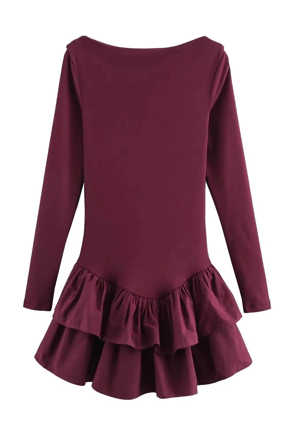 Glorol - Elegant Long Sleeve Slim Mini Dress
