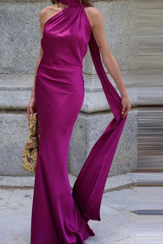 Glorol - Hollow Out Sleeveless Backless Maxi Dress