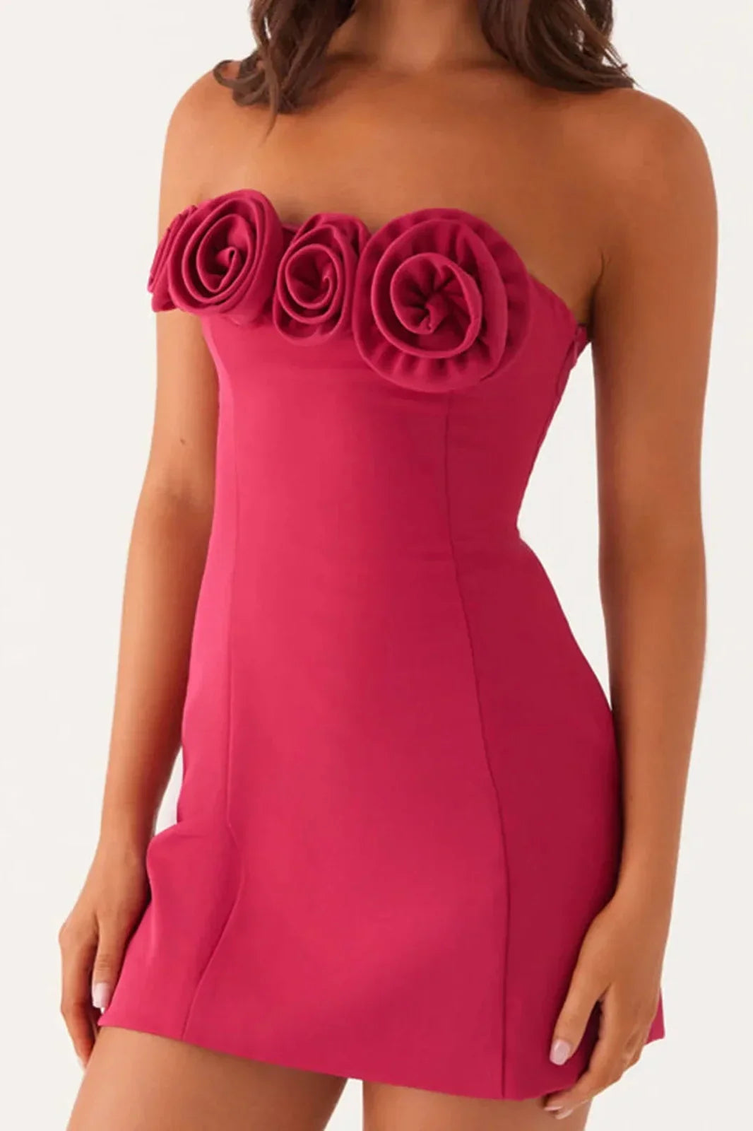 Strapless Backless Slim Fit Mini Dress