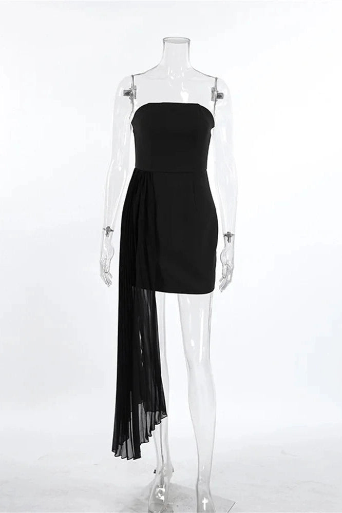 Glorol - Elegant High Waist Backless Mini Dress