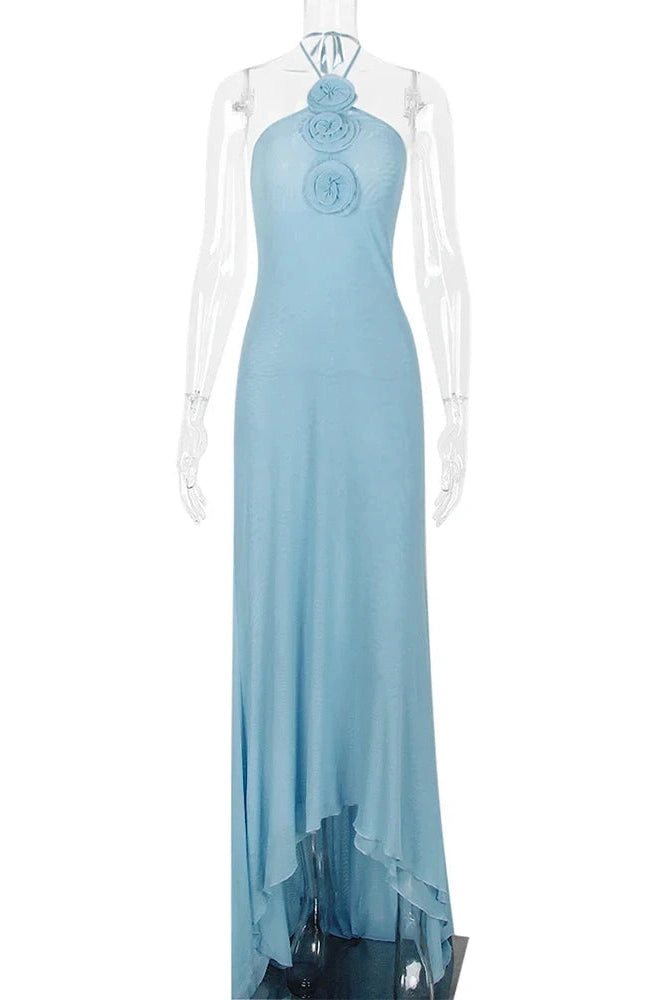 Glorol - Elegant Bodycon Slim Backless Maxi Dress