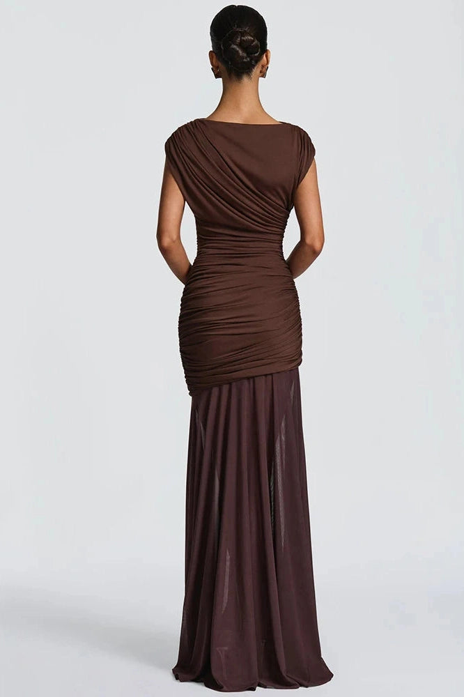 Glorol - Sleeveless O Neck High Waist Maxi Dress