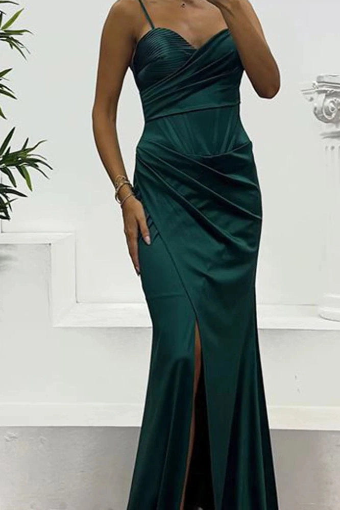 Glorol - Hollow Out High Waist Split Sleeveless Maxi Dress