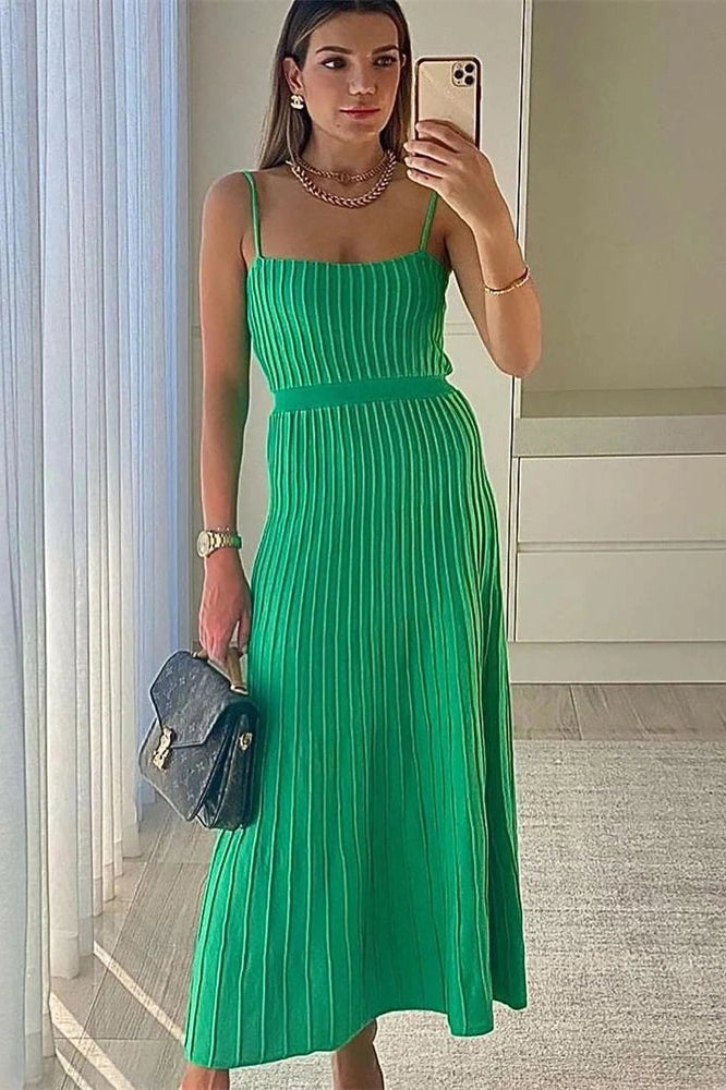 Glorol - Backless High Waist Bodycon Maxi Dress