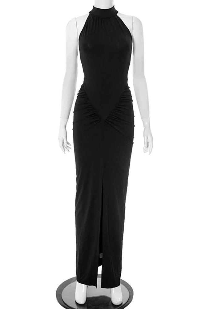 Glorol - Elegant Sleeveless Bodycon Maxi Dress