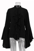 Glorol - Long Sleeve Patchwork Top