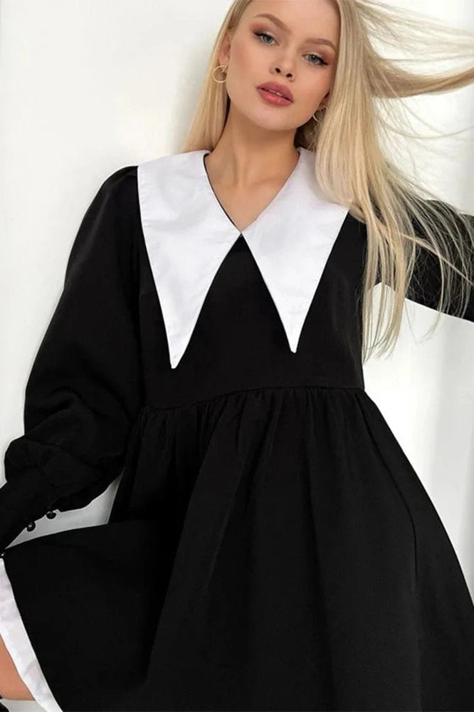 Glorol - Elegant Long Sleeve Mini Dress