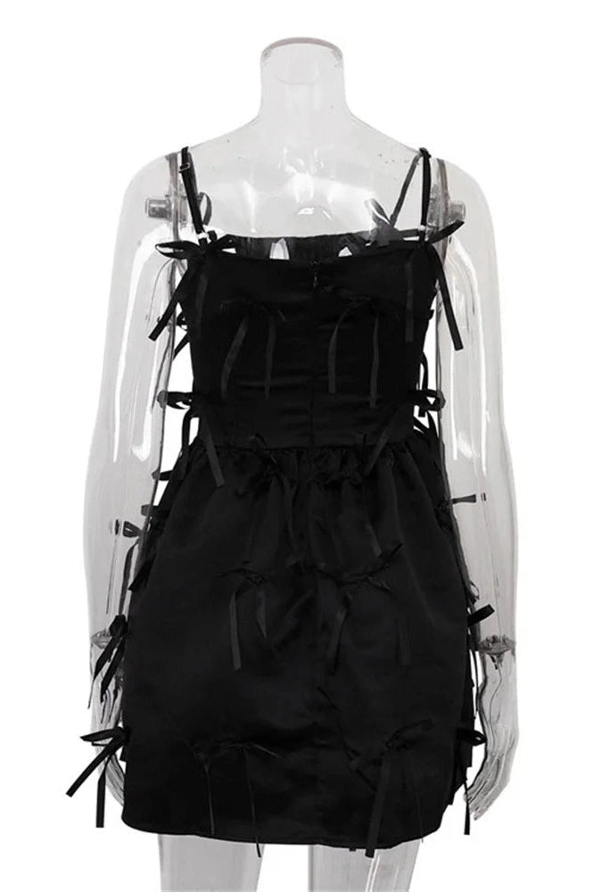 Glorol - Backless Patchwork Bodycon Mini Dress