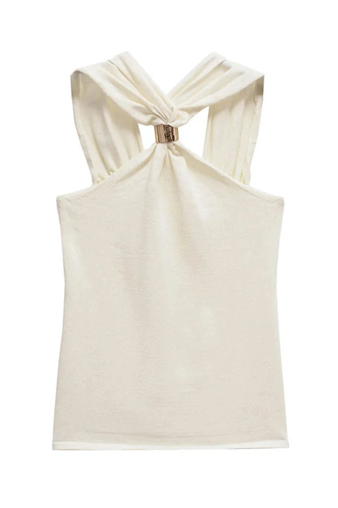 Glorol - Backless Patchwork Top