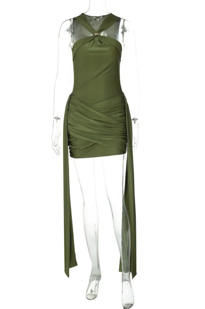 Glorol - Off-Shoulder Strapless Sleeveless Mini Dress
