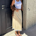 Glorol - Elegant Lace Low Waisted Patchwork Skirt