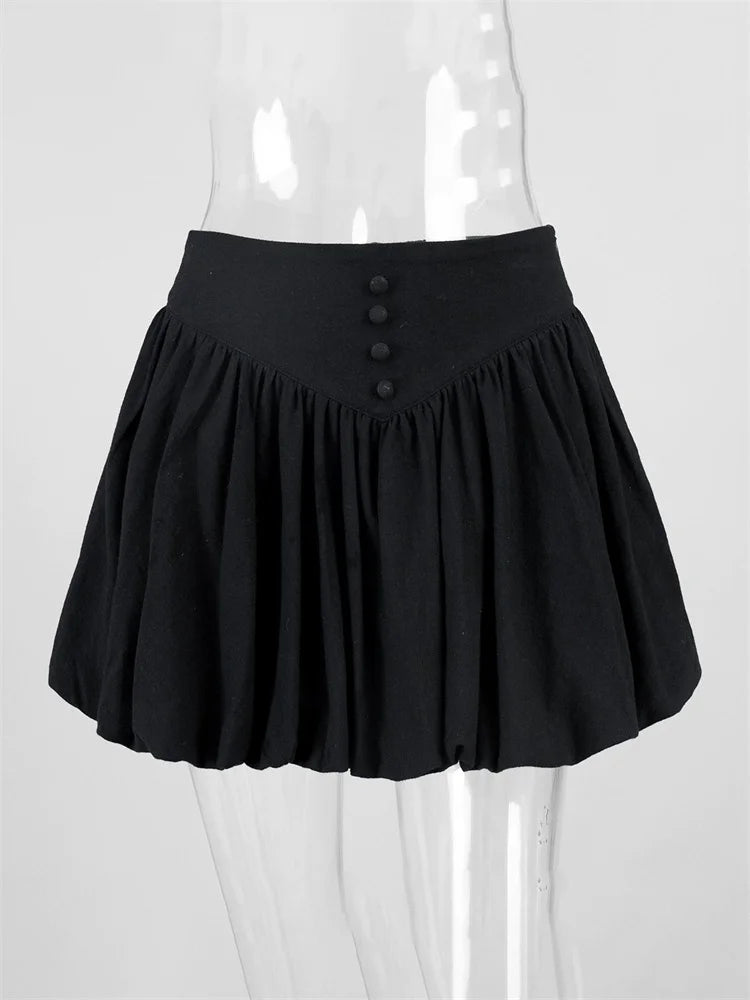 Glorol - High Waist Pleated Skirt