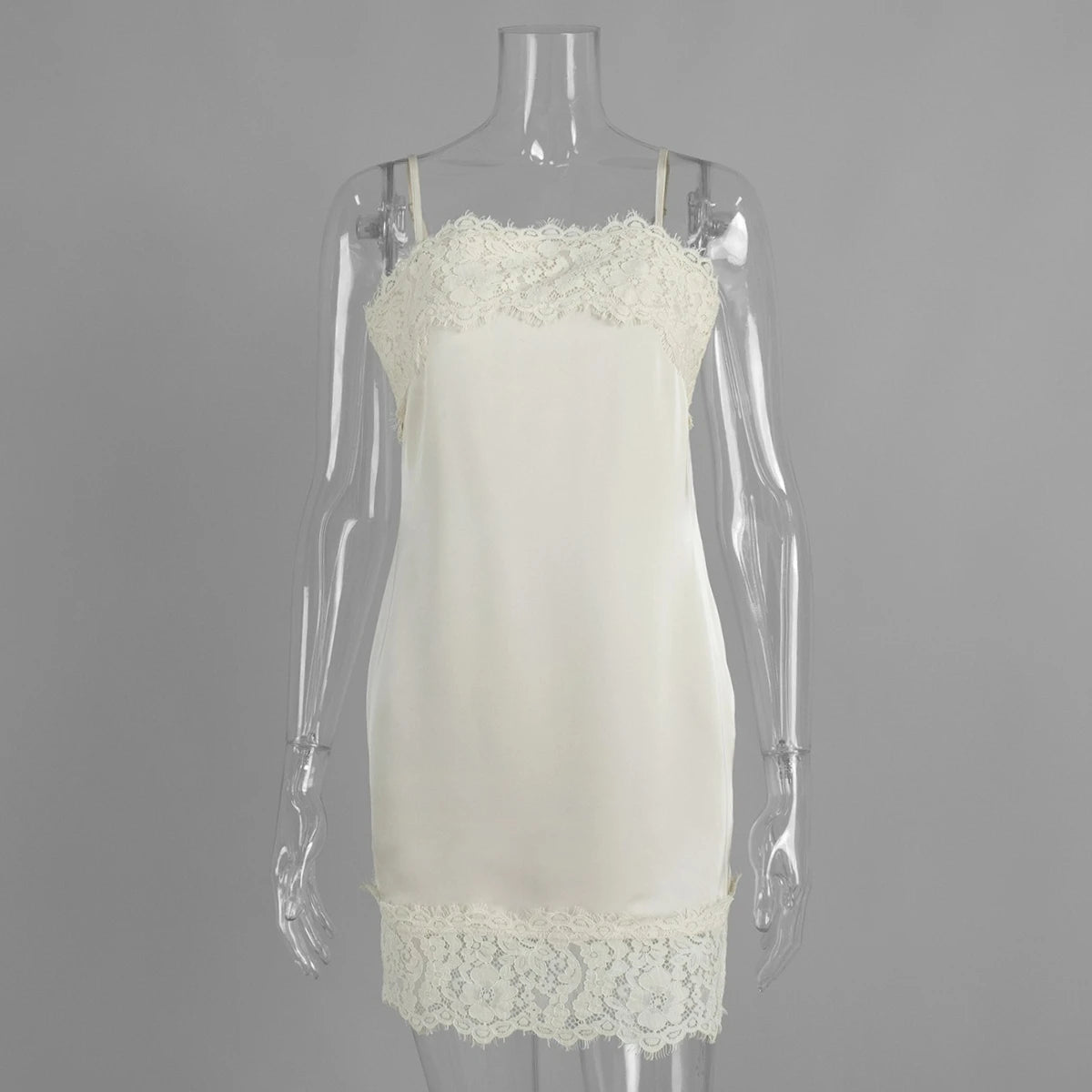 Glorol - Elegant Patchwork Backless Mini Dress