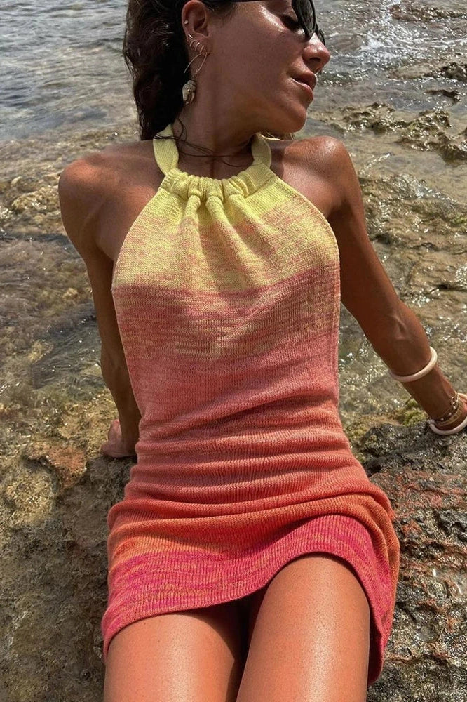Glorol - Elegant Sleeveless Bodycon Backless Mini Dresses