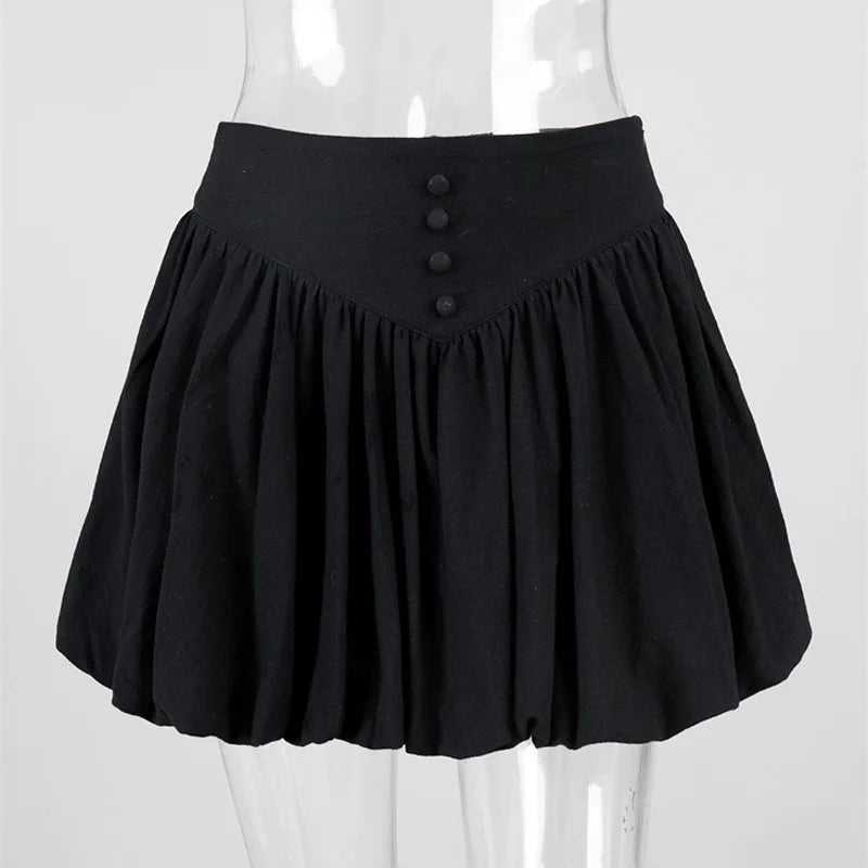 Glorol - High Waist Pleated Skirt