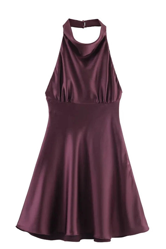 Glorol - Elegant Sleeveless Backless Mini Dress