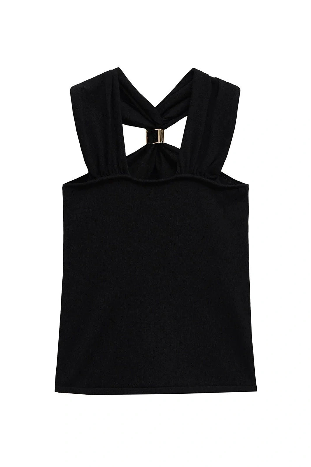 Glorol - Backless Sleeveless V-Neck Top