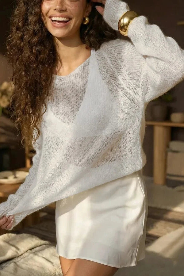 Glorol - Long Sleeve Patchwork Loose Top