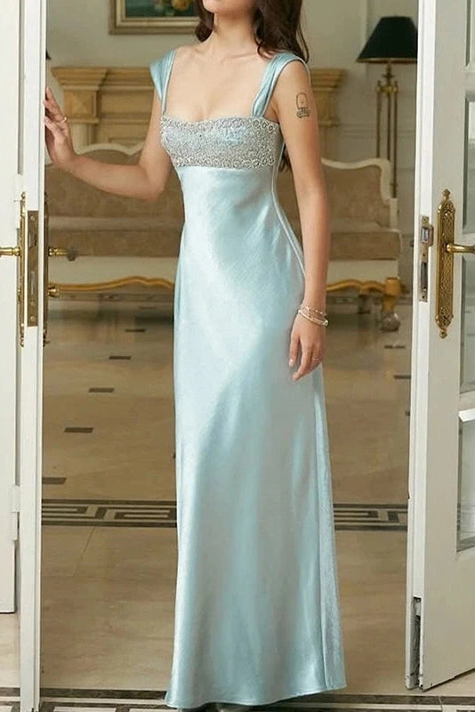 Glorol - Elegant Sleeveless Slim High Waist Maxi Dress