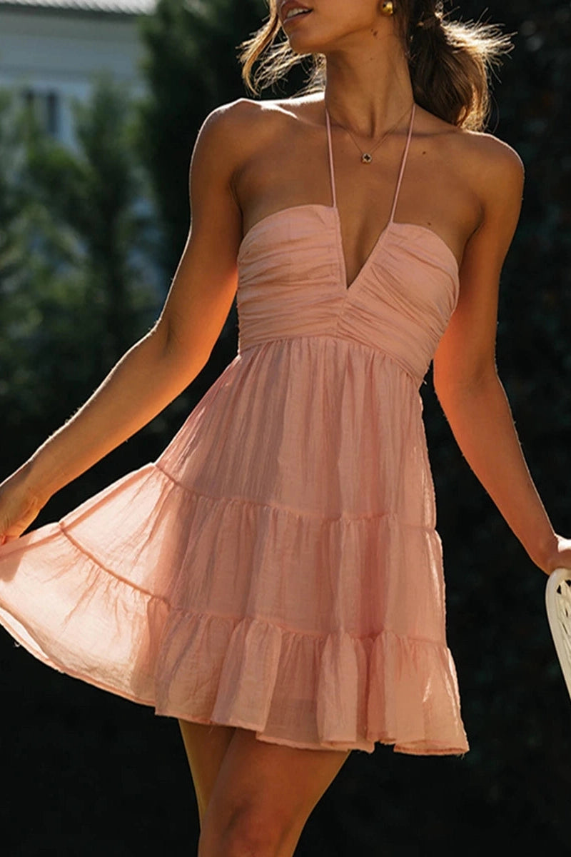 Glorol - Elegant Sleeveless Mini Dress