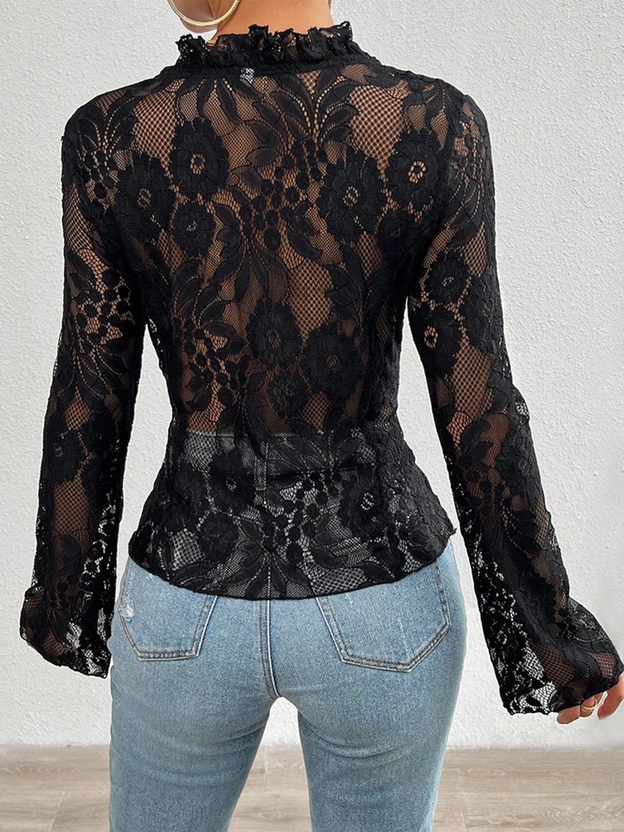 Glorol - Lace Long Sleeve Top