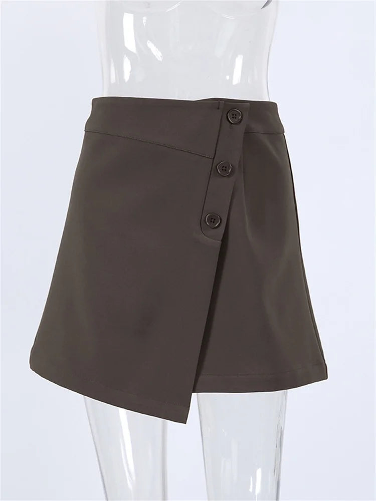 Glorol - High Waist Patchwork Skirt