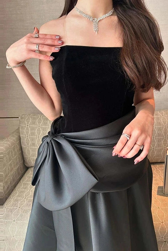 Glorol - Off Shoulder Pleated Sleeveless High Waist Maxi Dress