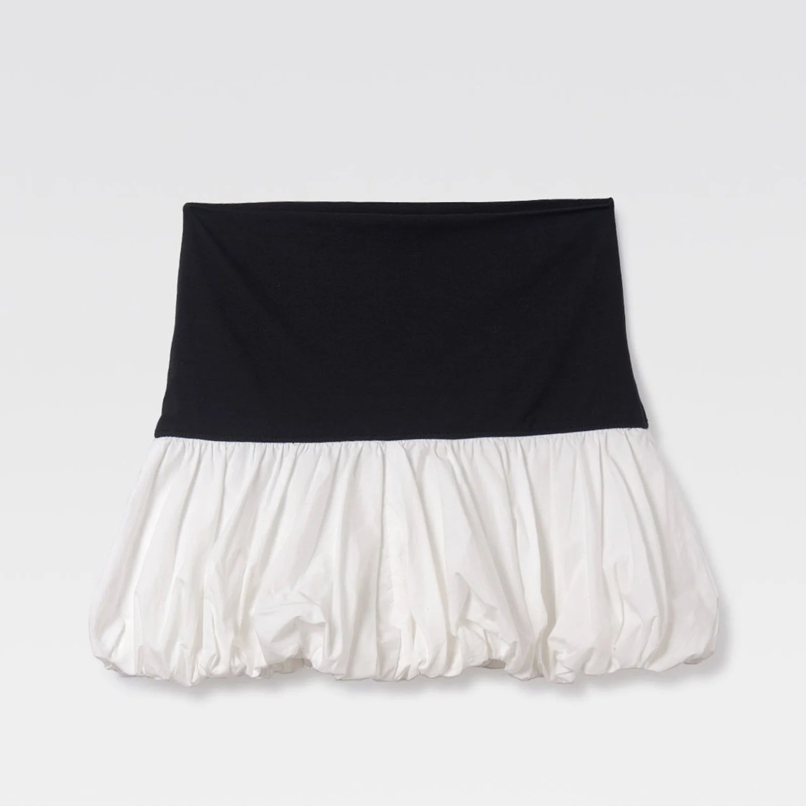 Glorol - Bubble Elastic Waist Pleated Skirt