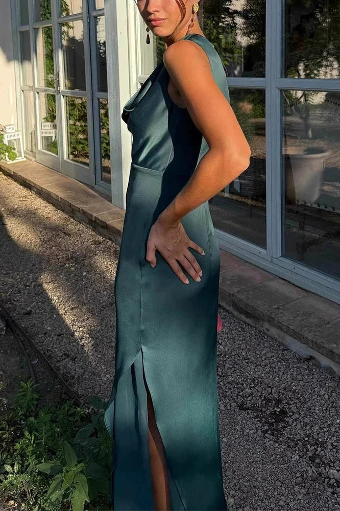 Glorol - Hollow Out Sleeveless Slim High Waist Maxi Dress