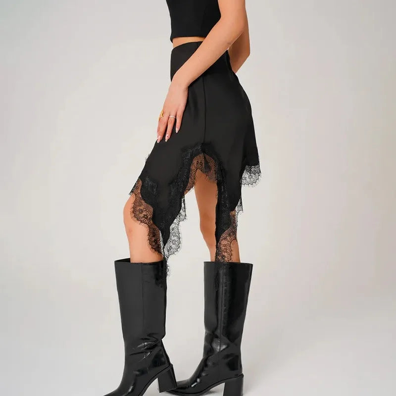 Glorol - Elegant Lace Patchwork Skirt