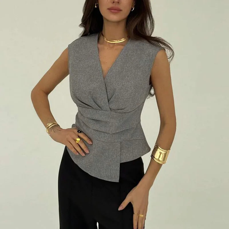 Glorol - Sleeveless Waist Top