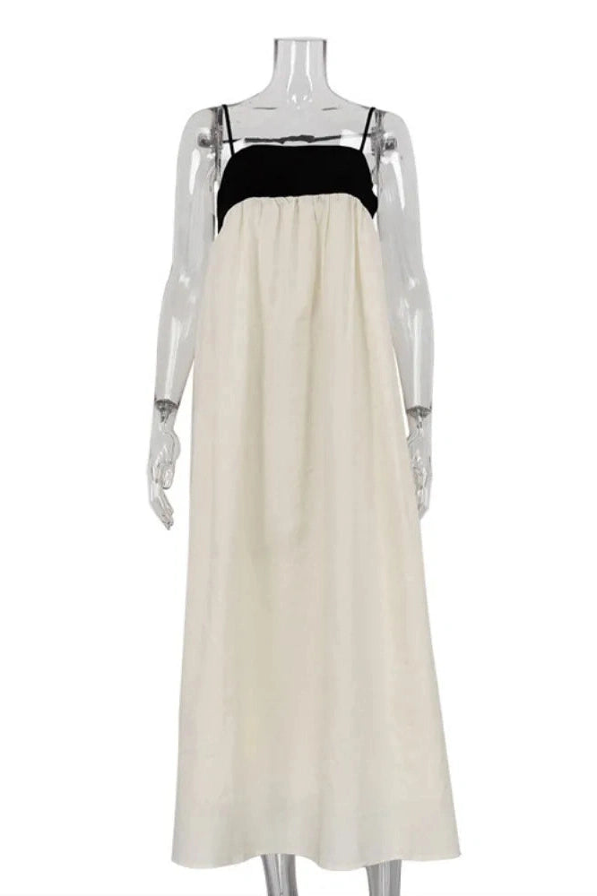 Glorol - Elegant Backless Sleeveless Loose Maxi Dress