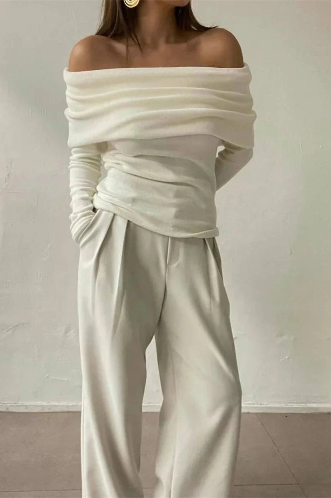 Glorol - Backless Slim Off-Shoulder Top