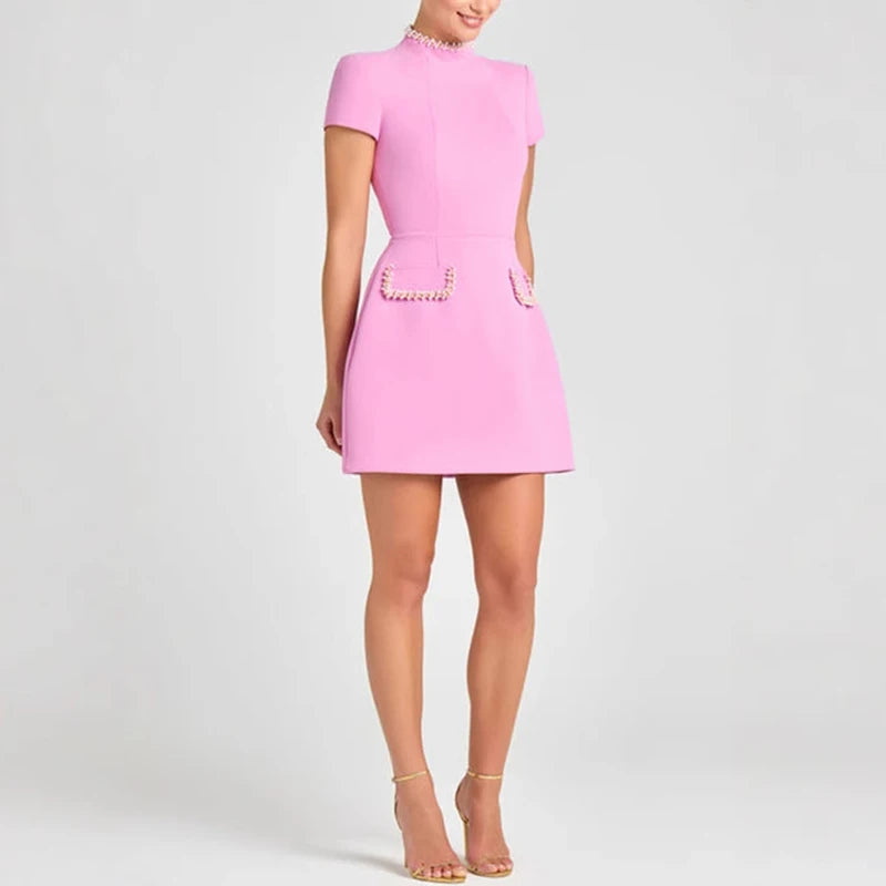Glorol - Short Sleeve Bodycon Mini Dress