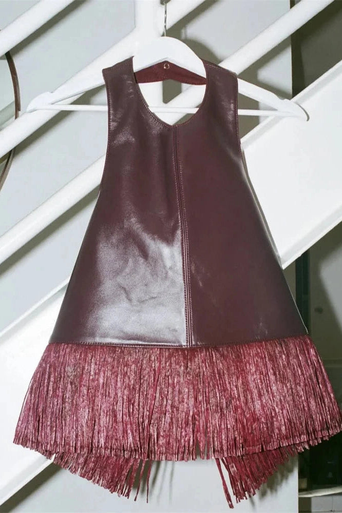 Glorol - PU Leather Backless Patchwork Slim Top