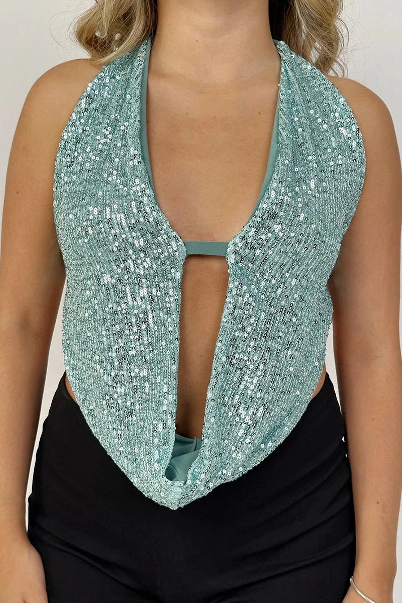 Glorol - Sleeveless Slim Fit Top