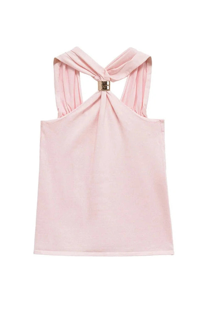 Glorol - Backless Patchwork Top