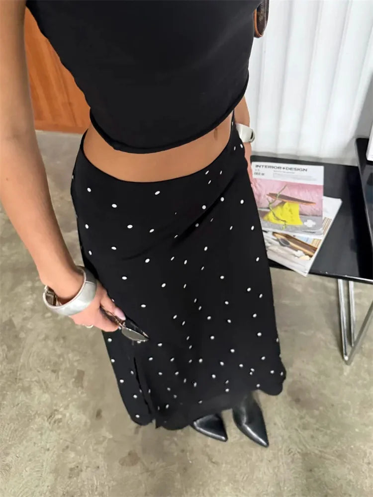 Glorol - High Waist Patchwork Skirt