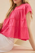Glorol - Short Sleeve Loose Top