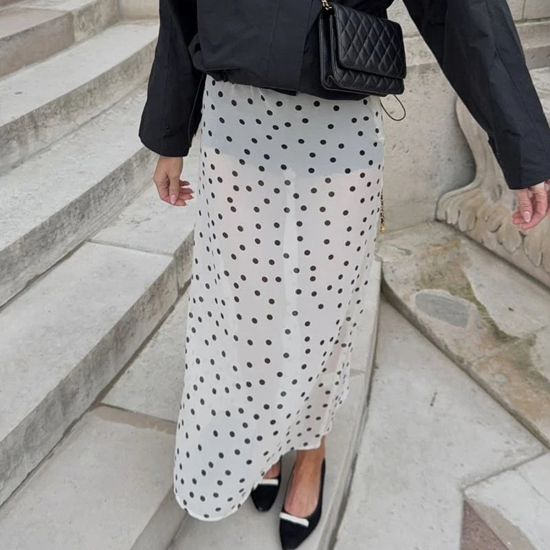Glorol - Polka Dot Loose Leisure Skirt