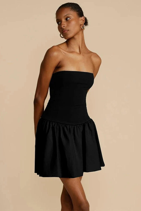 Glorol - Elegant Slim Bodycon Backless Off Shoulder Mini Dress