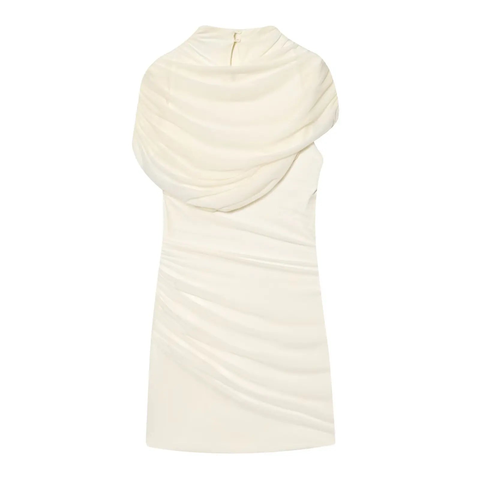 Glorol - Elegant Patchwork See-Through Mini Dress