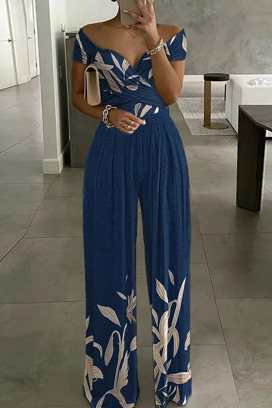Glorol - Printed High-Waisted Jumpsuit